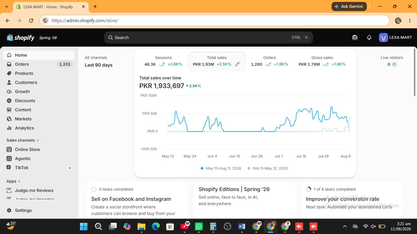 E-commerce project screenshot 2